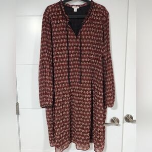 Joe Fresh Patterned Midi Dress